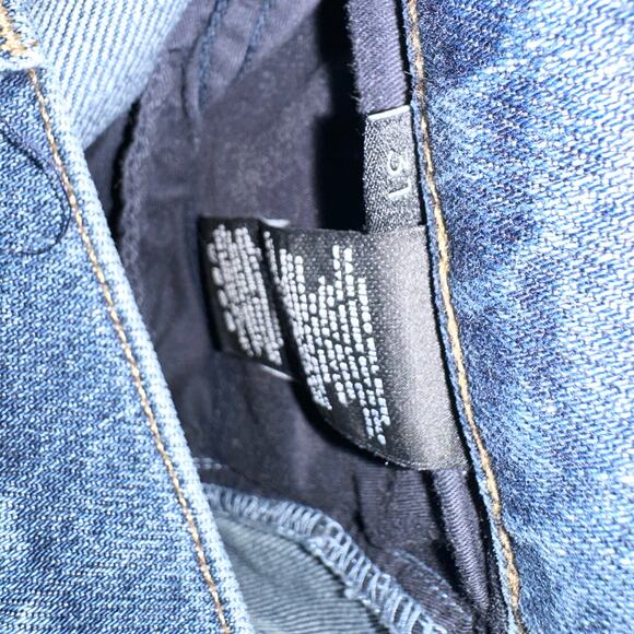 J Brand Julia High Rise Frayed Hem Crop Flare Ankle Denim Jeans in Romance 31 - Picture 13 of 14